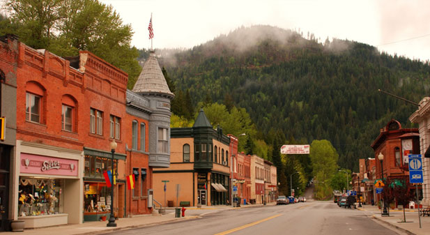 Wallace ID historic towns west