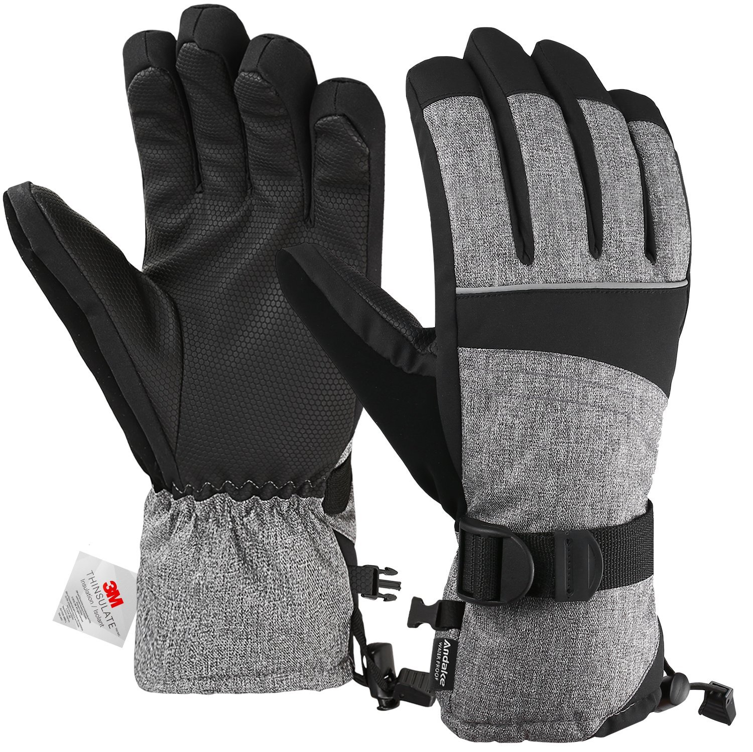 Womens Mens Waterproof Ski Gloves Snowboarding 3M Thinsulate Winter Gloves USA