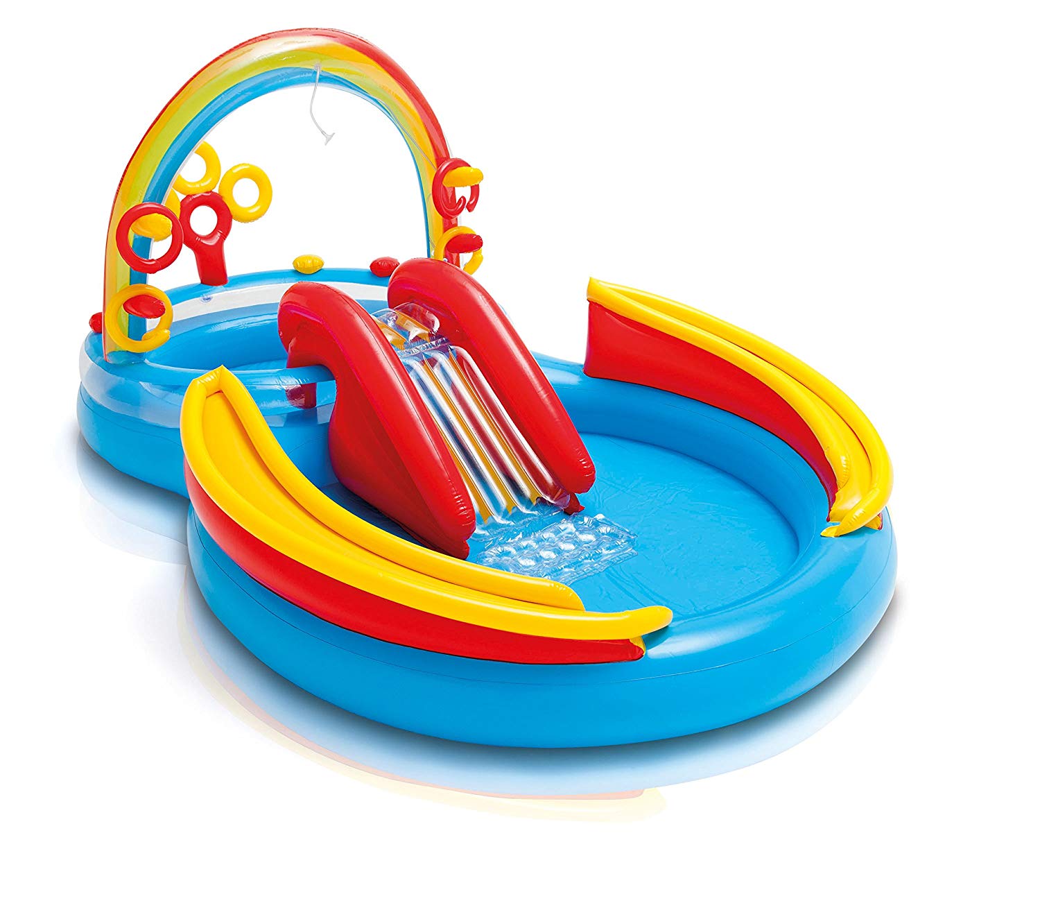 Intex Rainbow Ring Inflatable Play Center Best Kiddie Pools