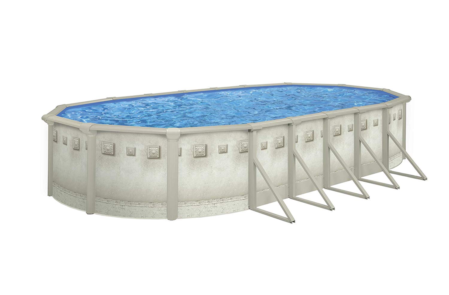 Brazil Oval Above-Ground Best Sidewall Swimming Pool 