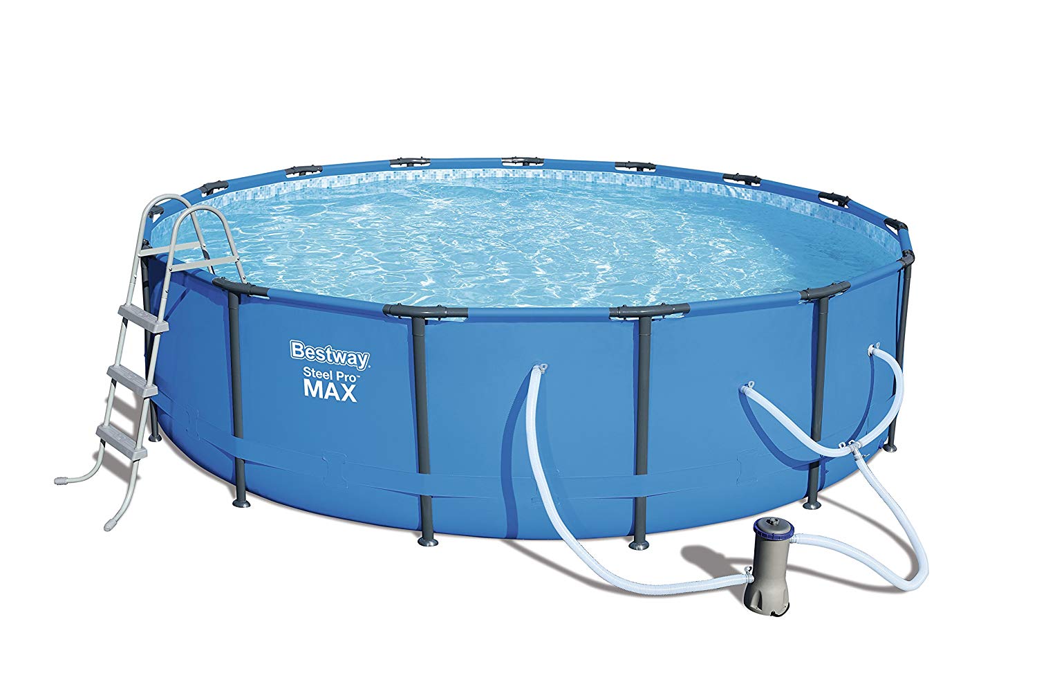 Bestway 56687E Steel Pro MAX 15'x42 Above Ground Best Sidewall Swimming Pools
