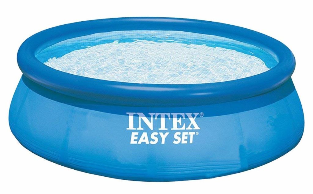 above ground pool with inflatable ring