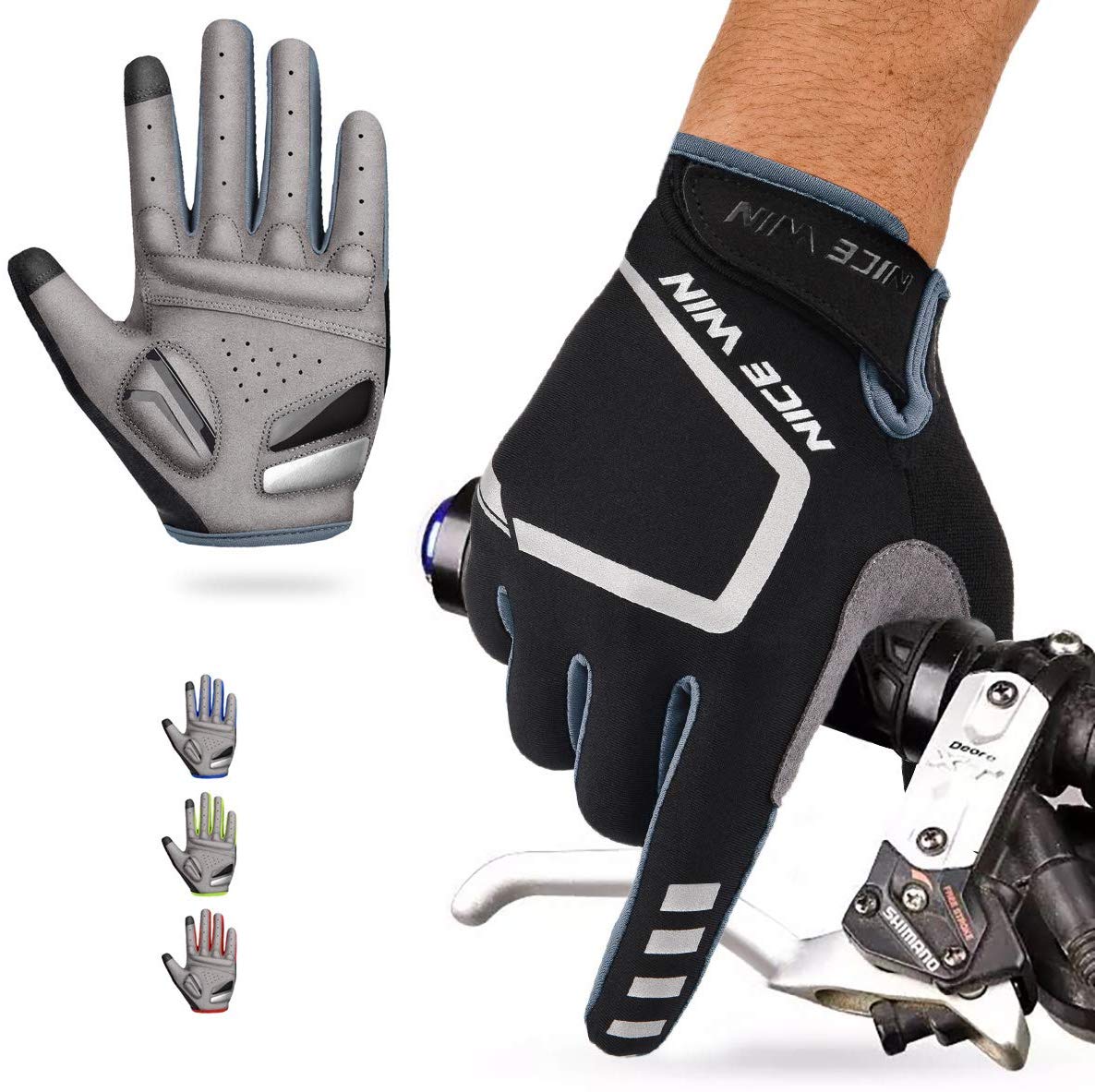 Nice Win Full-Finger Men's Cycling Gloves