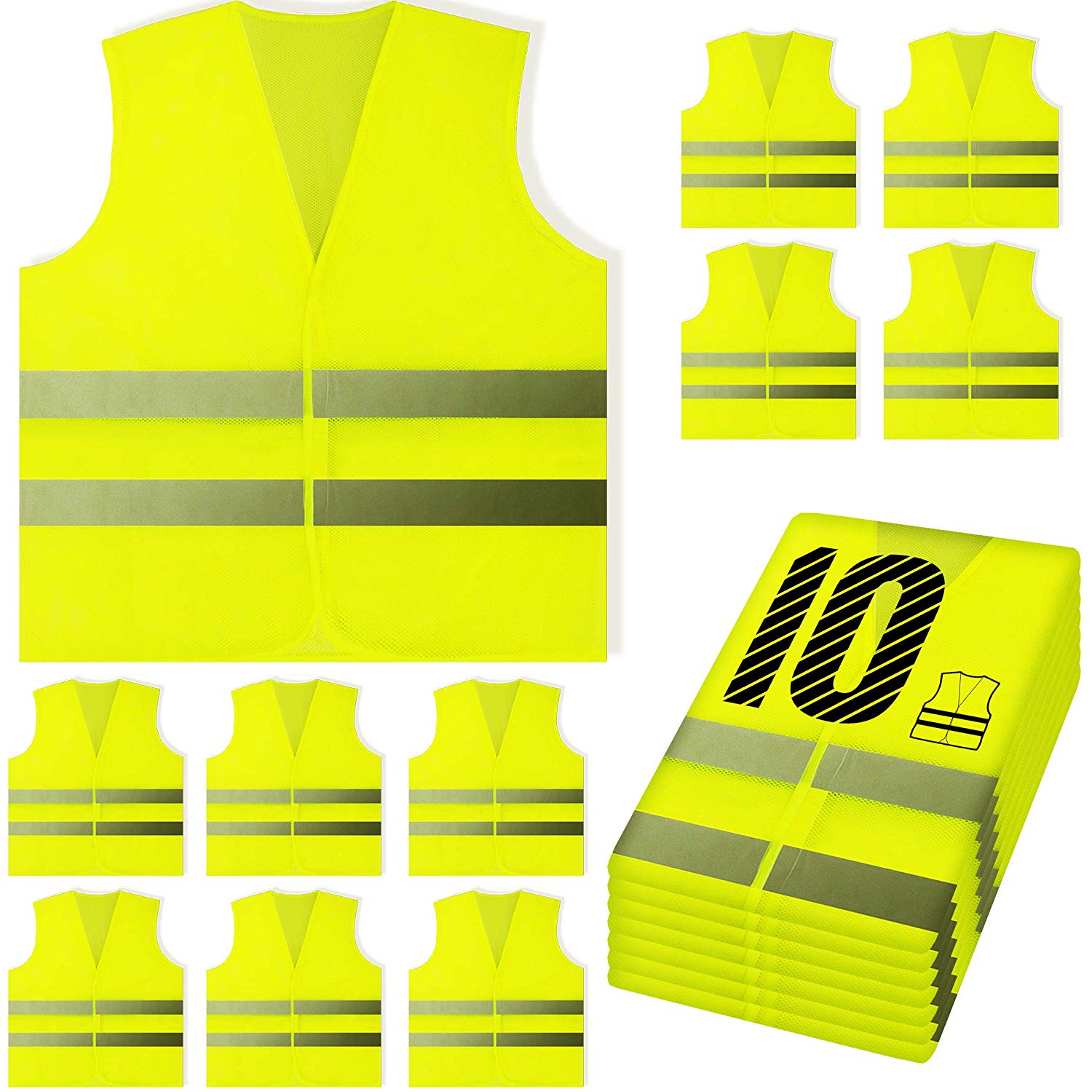 PeerBasics Yellow Safety Vest for Men