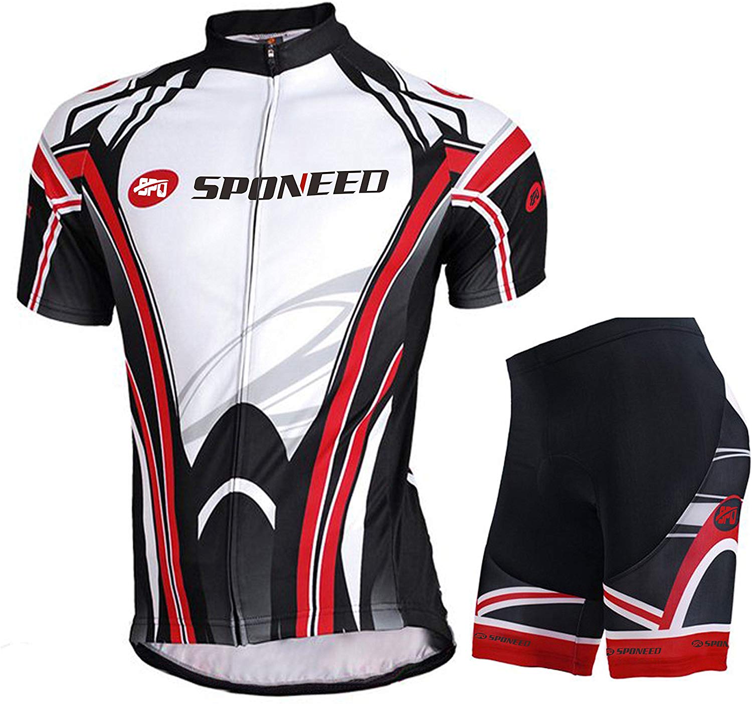 Sponeed Cycling Jersey and Shorts Set for Men